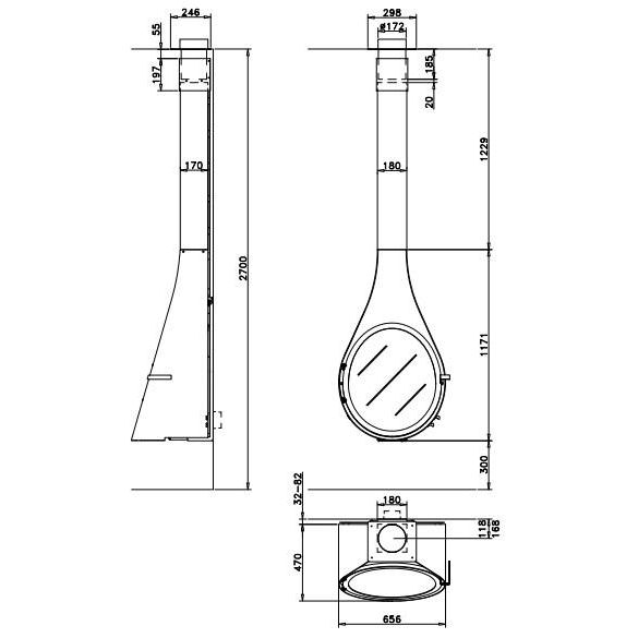 Камин ROCAL Drop MINI 