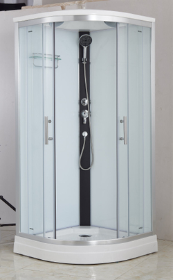 Душевая кабина Imwei XDL-09B, 90 x 90 см, средний поддон, с крышей, стекла прозрачные, профиль серебристый 