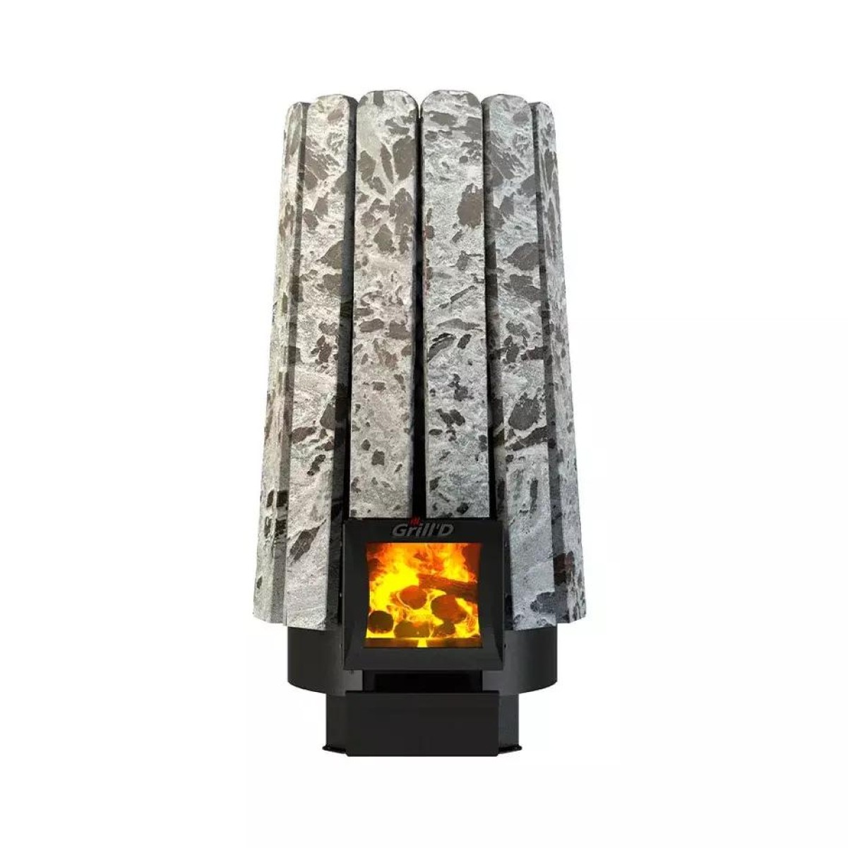 Дровяная печь для бани Grill’D Cometa Vega 240 Long Stone Pro (Серпентинит) 