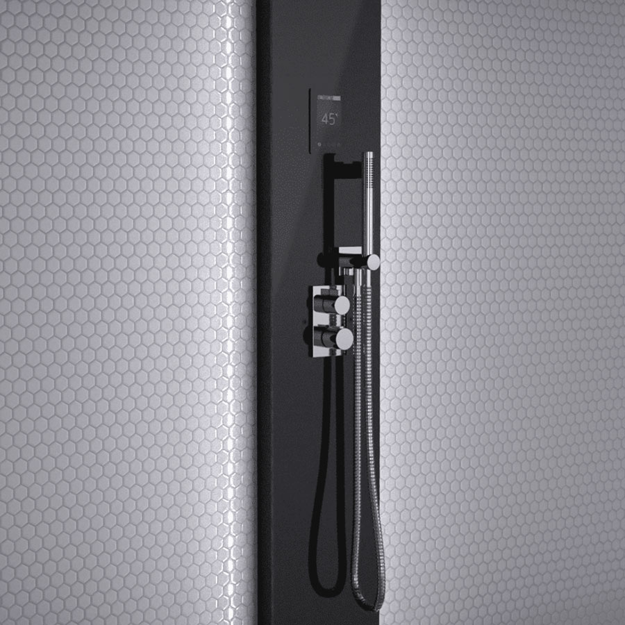 Пародушевая кабина Tylo STEAM VISTA 130 DOUBLE CORNER CHROME (смеситель хром, табурет и полка в комплекте) 