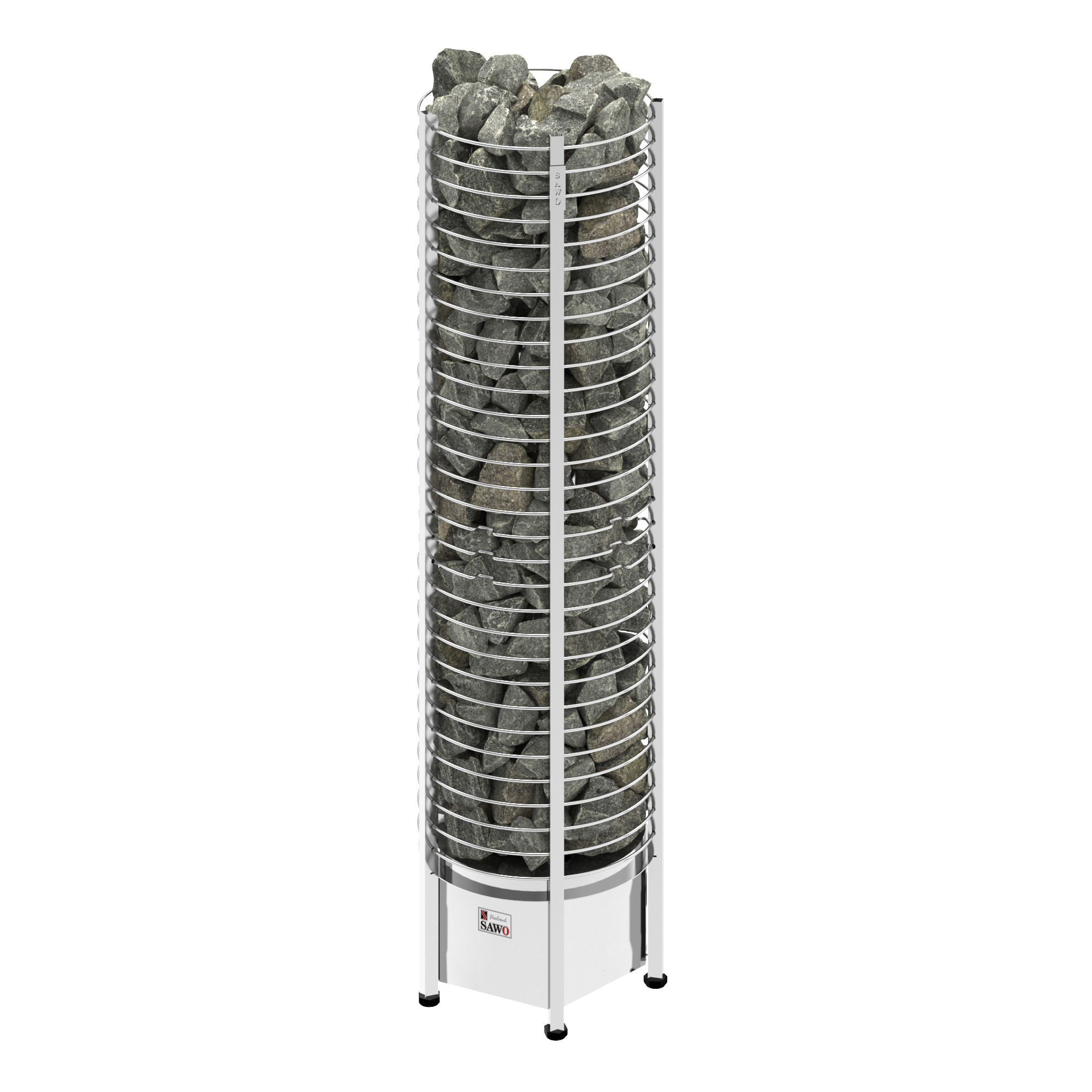 SAWO Электрическая печь TOWER вертикальная, круглая, 10,5 кВт,TH6-105NS-P, выносной пульт (пульт и блок мощности докупаются отдельно) 