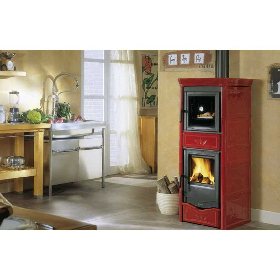 Печь La Nordica Nicoletta Forno evo Silk Vogue Ametista (бежевый с красным) 