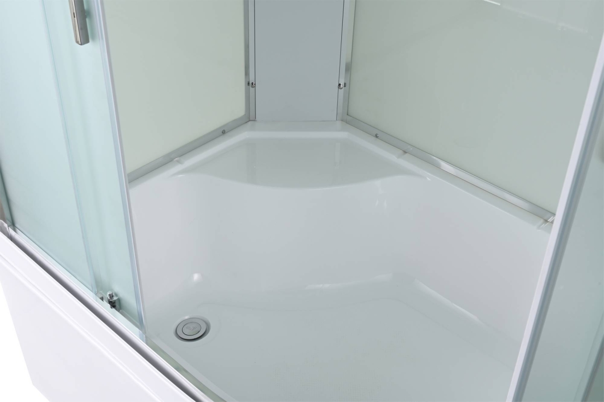 Душевая кабина AvaCan EM5912L/EM5912R 78208/78202, 120 x 90 см, с крышей, поддон высокий, левая/правая, стекло матовое, профиль хром 