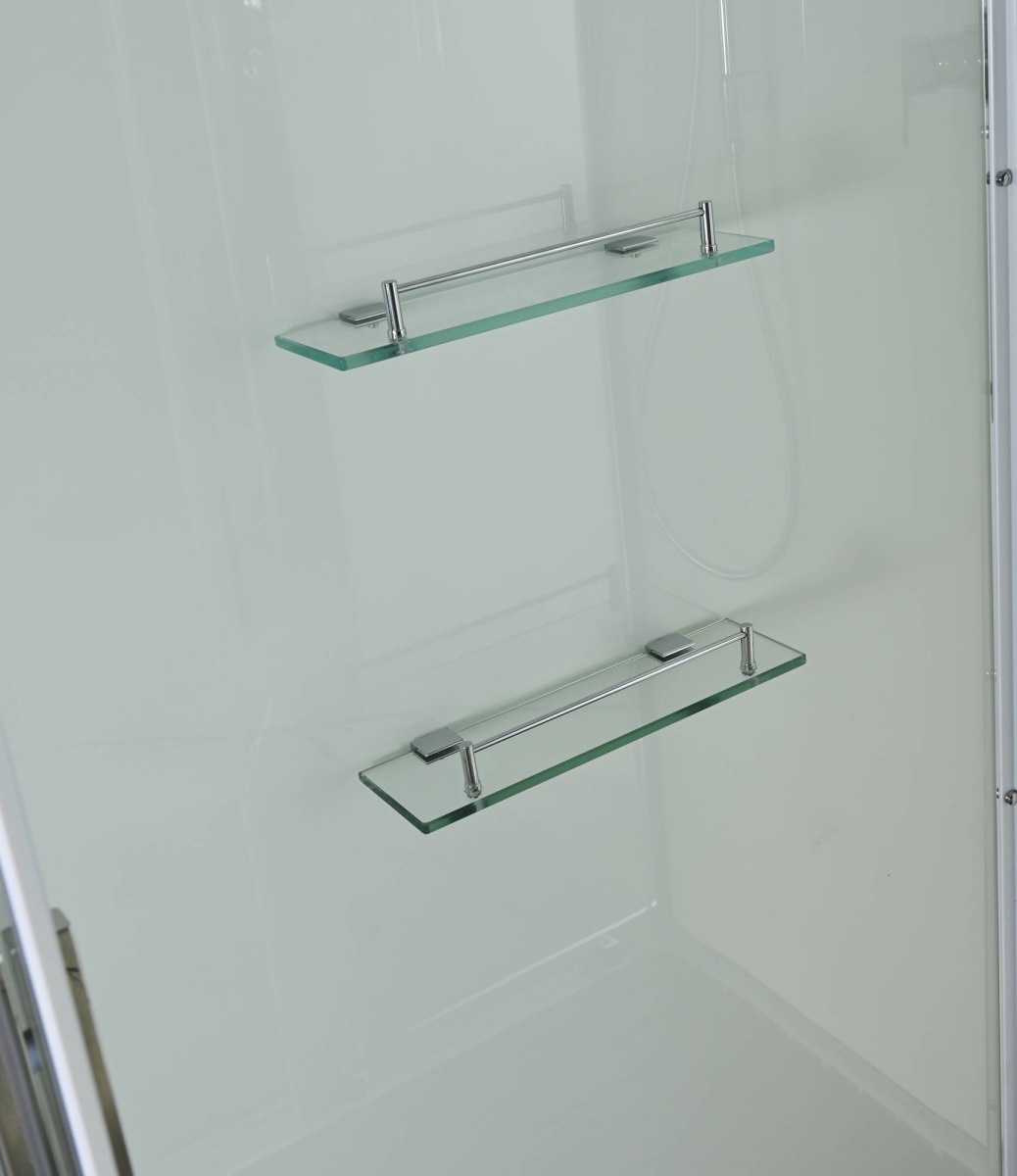 Душевая кабина Avacan K2011 78214, 110 х 90 см, с крышей, поддон низкий, стекло прозрачное, профиль хром 