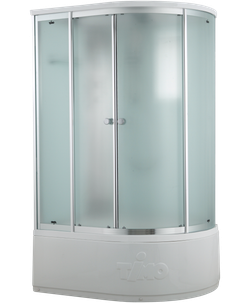 Душевая кабина Timo Comfort T-8820LF/T-8820RF Fabric Glass, 120 х 85 см, стекло матовое, без электрики и гидромассажа 