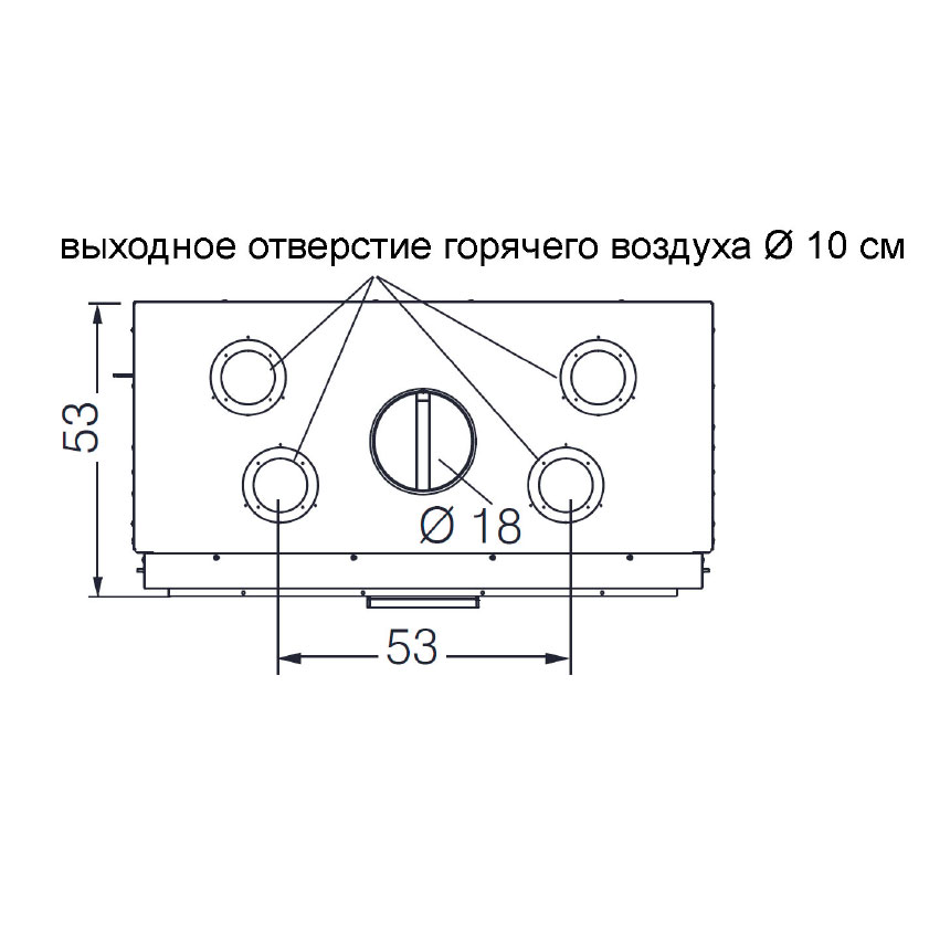 Каминная топка BLOKK 90 N BIANCO (EdilKamin) 