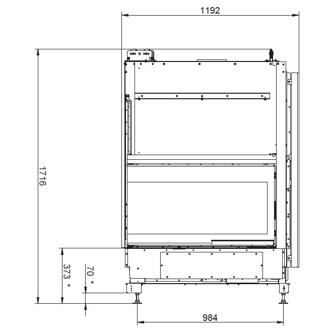 Каминная топка Palazzetti Ecomonoblocco WT 86L V13ET 