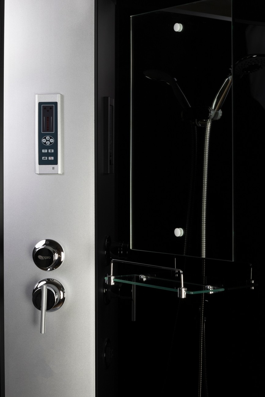 Душевая кабина Niagara Classic NG-3503-14P (80х80х215) средний поддон(26см),стекло тонированное,4 места 