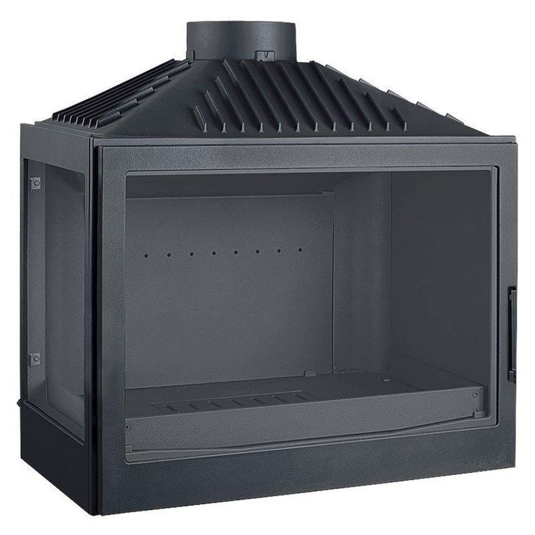 Каминная топка LCI 007 GFL, стекло слева (Liseo Castiron) 