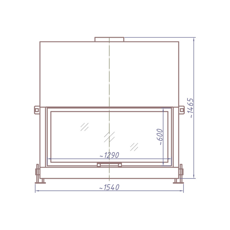 Каминная топка STAV HF 1300B 