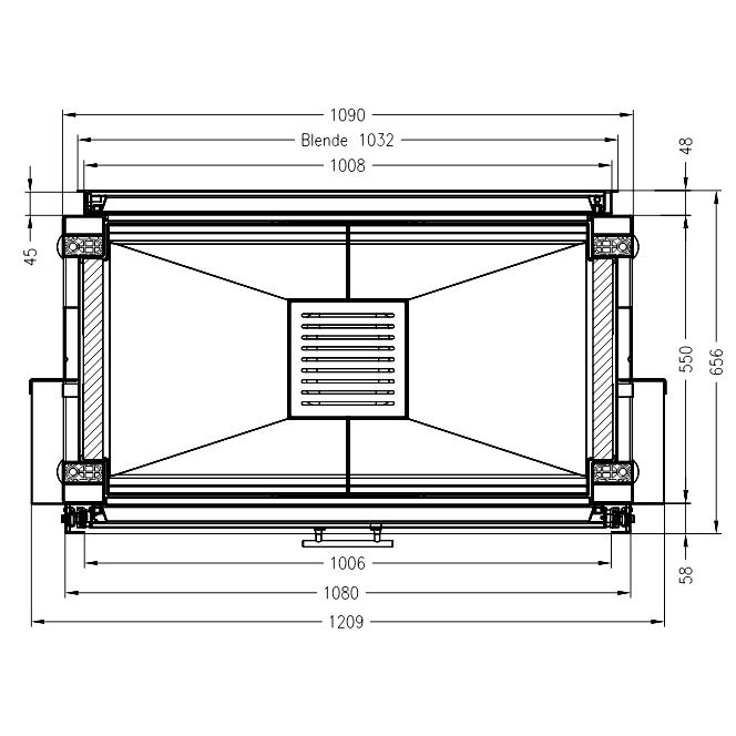 Каминная топка SPARTHERM Varia B-FDh чёрный шамот 