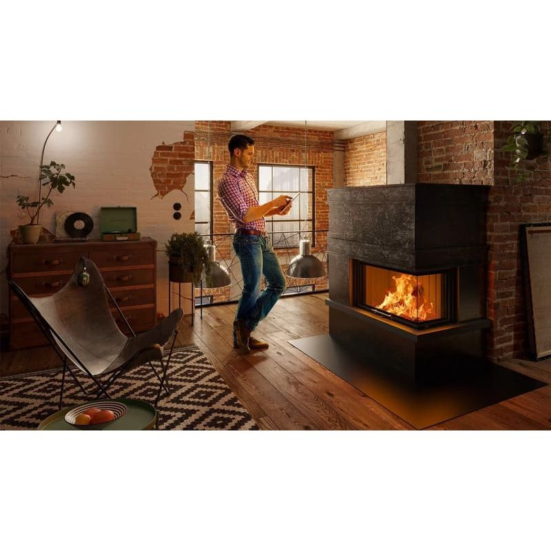Каминная топка SPARTHERM Varia 2R-80h чёрный шамот 