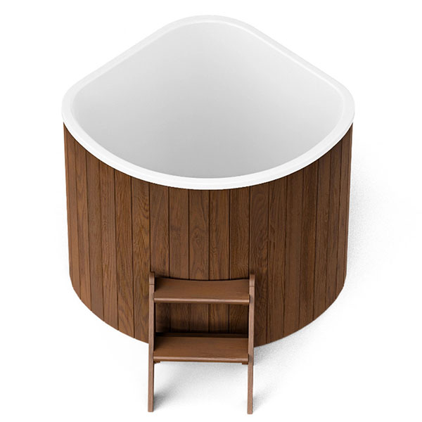 Купель CORNER SMALL (термобереза темная) 
