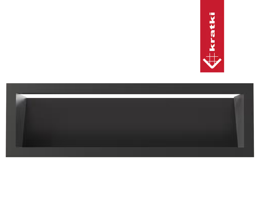 Решётка Kratki Luft 12x40 черная 