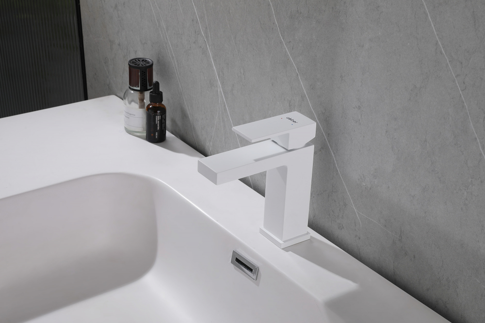 Смеситель Abber Daheim AF8210W, для раковины, белый матовый 