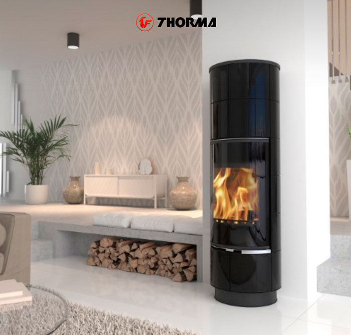Печь DELIA PLUS CERAMIC, с аккумулирующими камнями, чёрный/керамика чёрная (Thorma) 