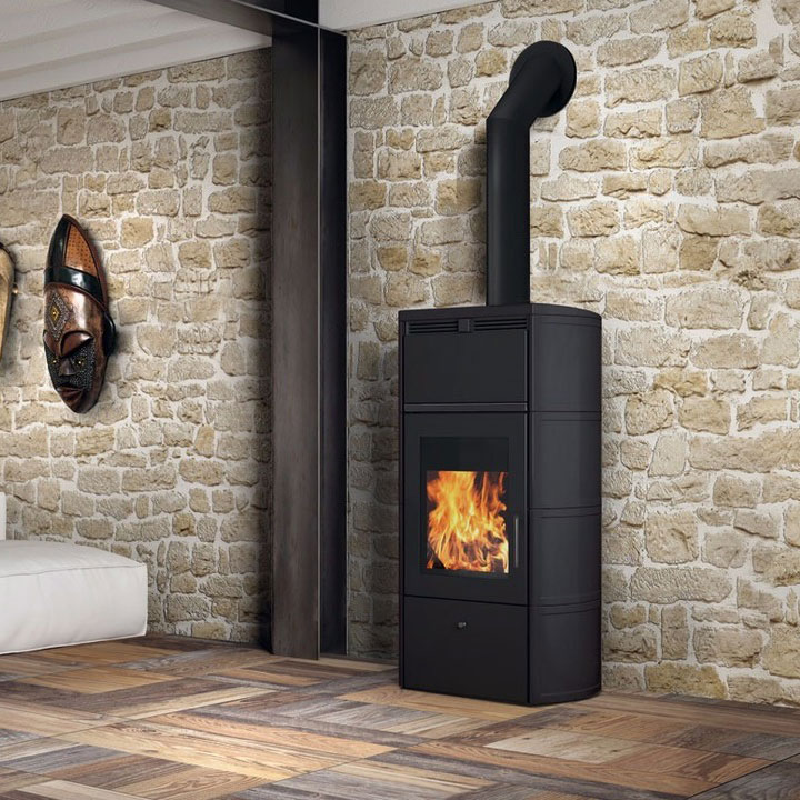 Печь FLAMMA 14 CS GRIGIO SCURO (EdilKamin) 
