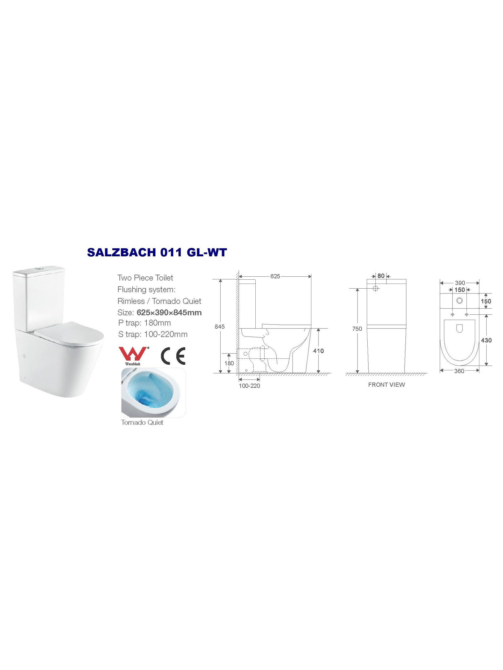 WW SALZBACH 011 GL-WT Унитаз компакт 