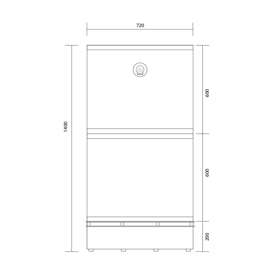 Элетрокаменка для сауны IKI Pillar 42 кВт (36-52 м³, 600 кг камней) 
