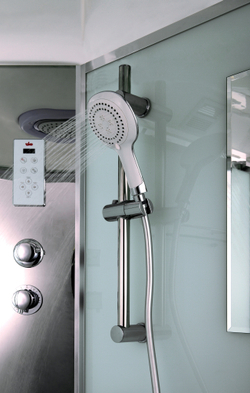 Душевая кабина Timo Comfort Clean Glass T-8820RC, 120 х 85 см, правая, стекло прозрачное, профиль хром 