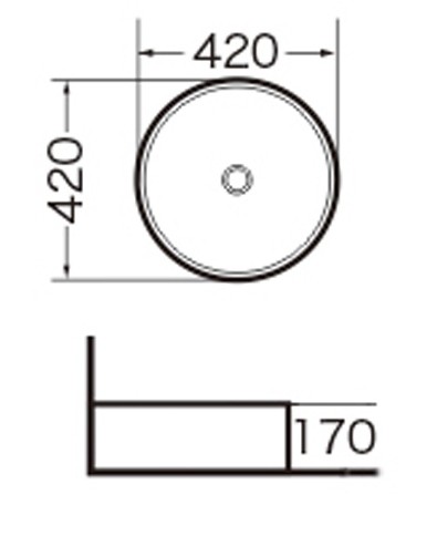 Раковина Grossman Classic GR-3014 (420х420х170) белая,1 место 