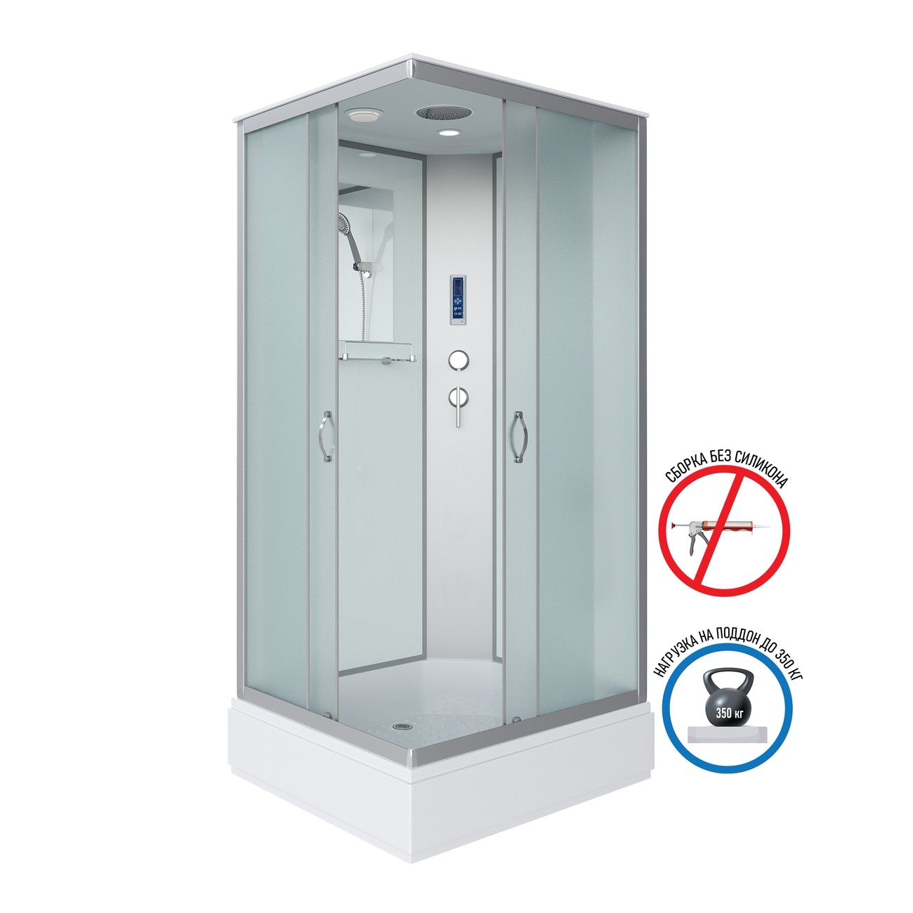 Душевая кабина Niagara Classic NG-33974-14QP (90х70х215) средний поддон(26см),стекло матовое,4 места 