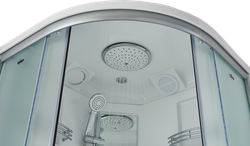 Душевой бокс Timo Standart T-5590, 90 x 90 см, c крышей, высокий поддон, стекла прозрачные, профиль хром 