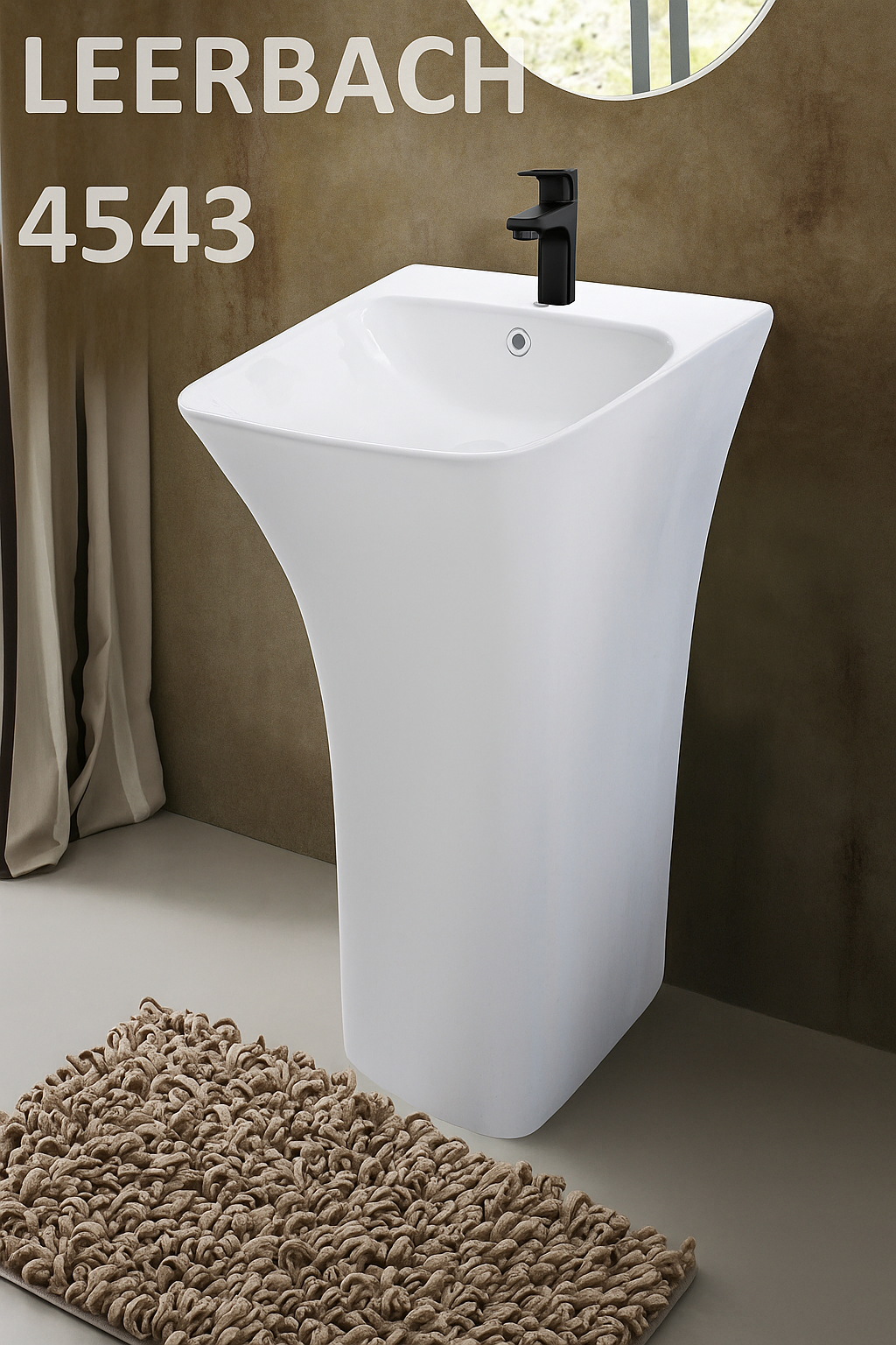 WW LEERBACH 4543 GL-WT Раковина напольная. 450х435х835 мм 