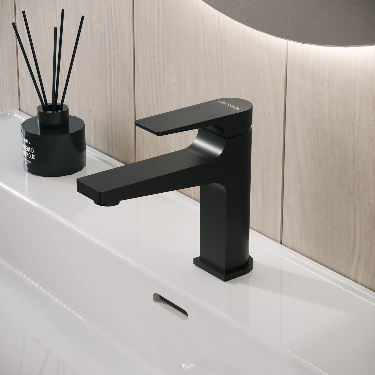 Смеситель для раковины Grossman Classic 510.K35.04.210 черный матовый,1 место 
