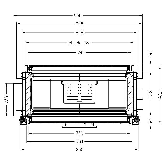 Каминная топка SPARTHERM Varia AS-FDh светлый шамот 