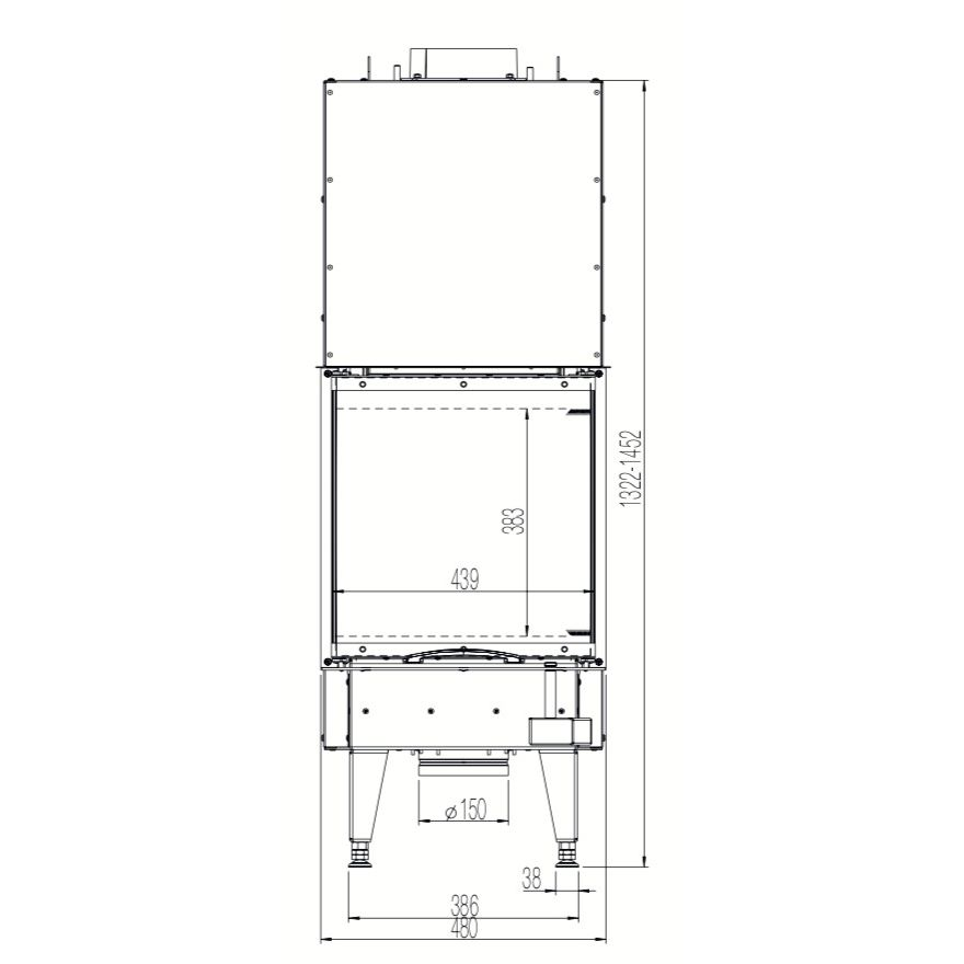 Каминная топка Austroflamm 48x72x51 S3 2.0 