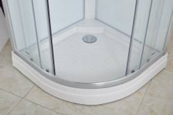 Душевая кабина Imwei XDM-09CH, 90 x 90 см, средний поддон, с крышей, стекла прозрачные, профиль серебристый 