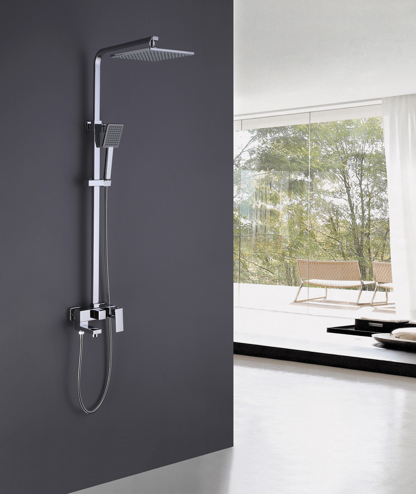 Душевая система Abber Daheim AF8216L, хром 