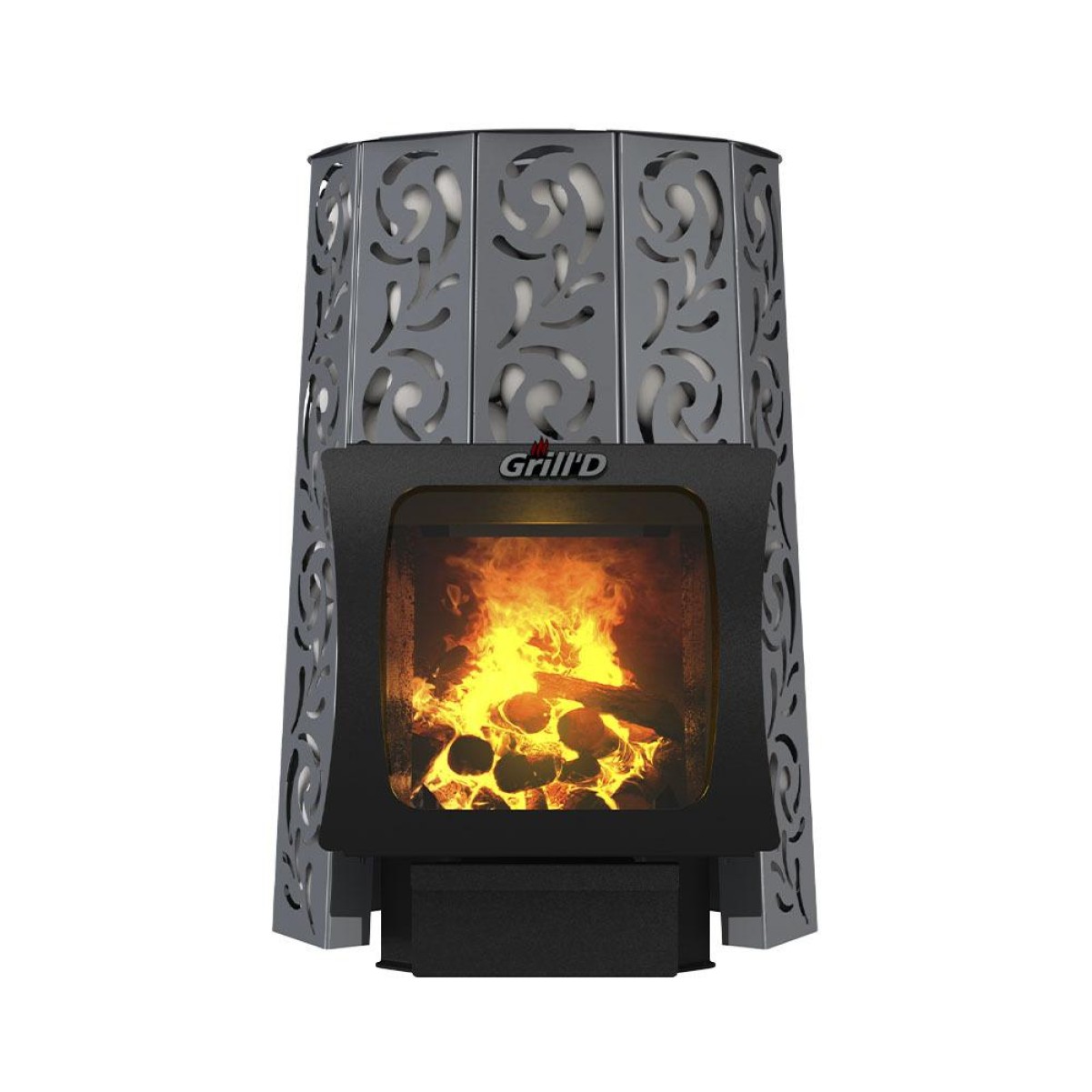 Дровяная печь для бани Grill’D Violet Steel Long Window Max 