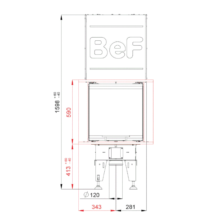 Каминная топка BeF Therm V 10 U 
