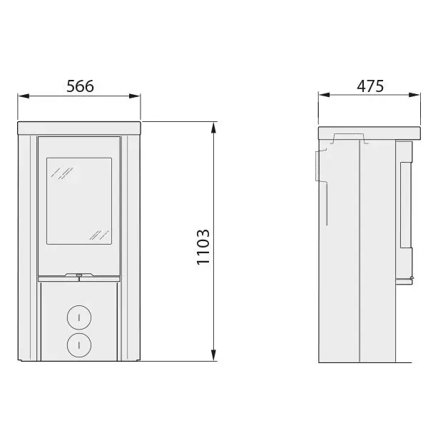Печь камин Contura 520S 