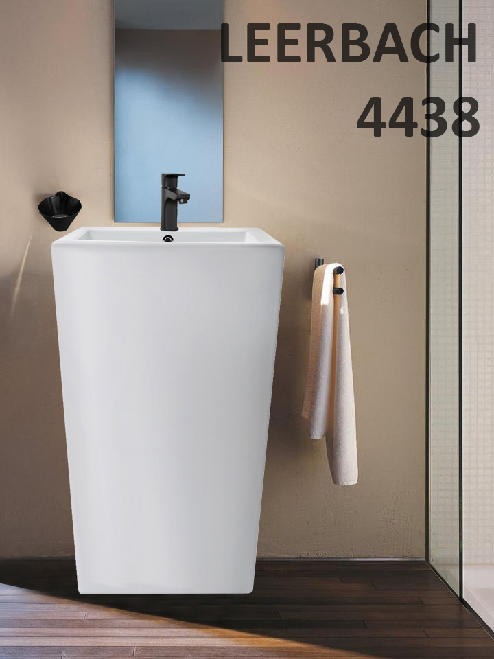 WW LEERBACH 4438 GL-WT Раковина напольная. 440х380х850 мм 