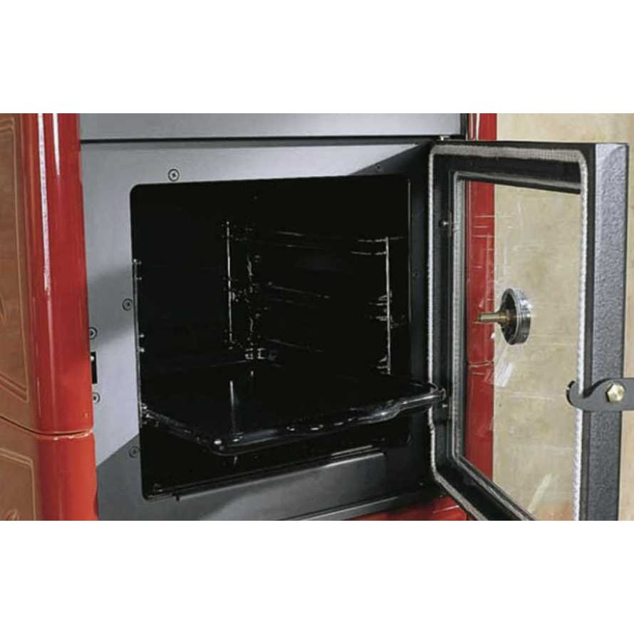 Печь La Nordica Nicoletta Forno evo Silk Vogue Ametista (бежевый с красным) 