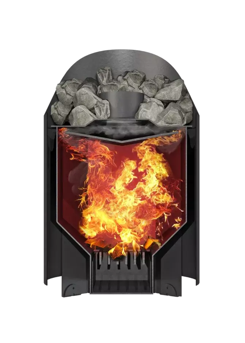 Дровяная печь для бани Grill’D Aurora mini Short (дверца со стеклом) 