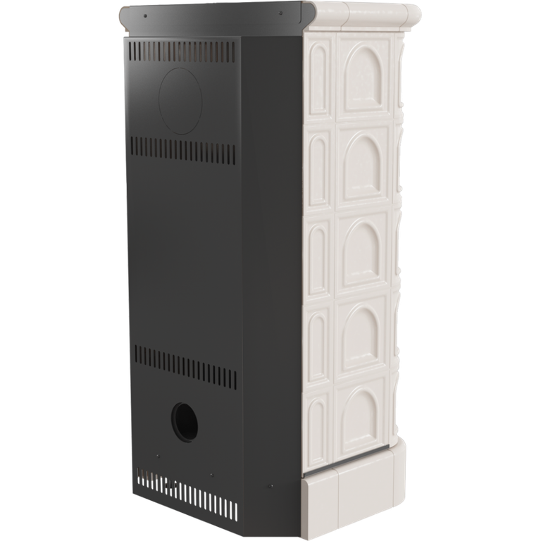 Печь камин Kratki Blanka 8 kW stove крем 