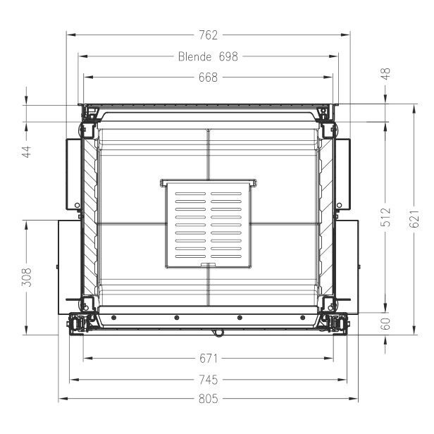 Каминная топка SPARTHERM Varia FDh чёрный шамот 