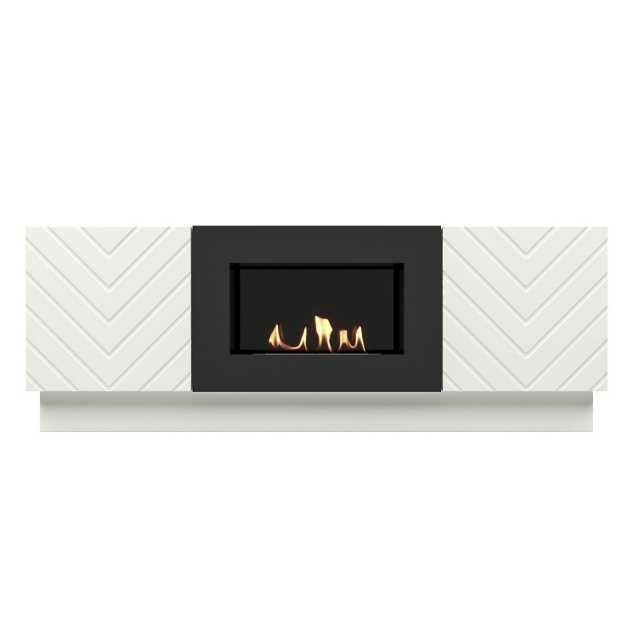 Тумба с биокамином Firelight BFP/P-1400V белый 