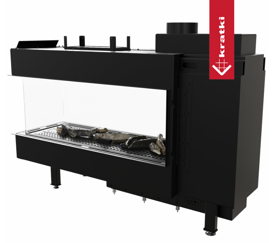 Газовая топка Kratki Pro LEO/LP/100/TUNEL/G31/37MBAR (баллонный газ) 