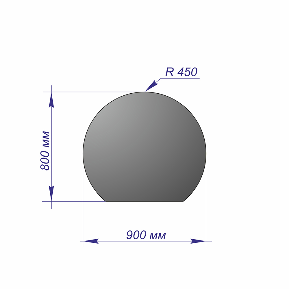 Лист напольный 900*800*1,5 R450 медь 
