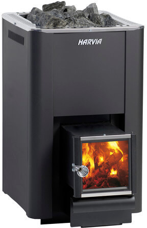 HARVIA Дровяная печь WKPR20SLM Harvia Pro 20 SL black (б.а. WK200SL) 