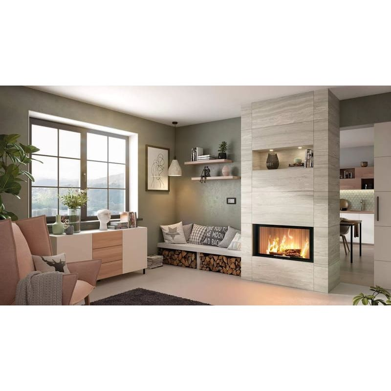 Каминная топка SPARTHERM Varia 1V-87h чёрный шамот 
