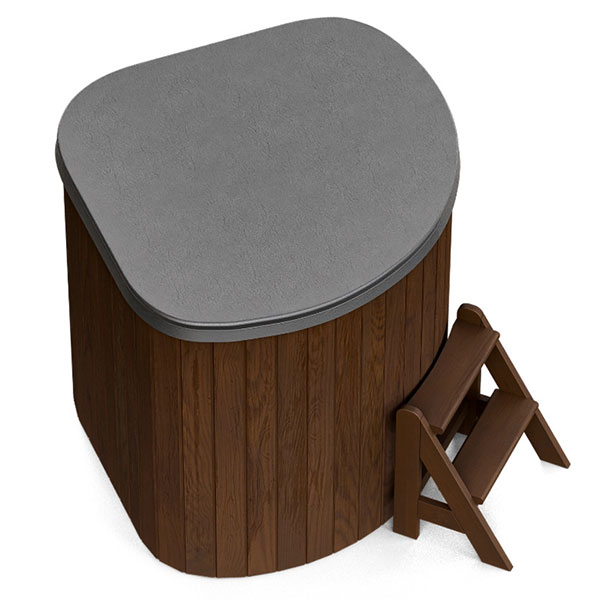 Купель CORNER SMALL (термобереза темная) 