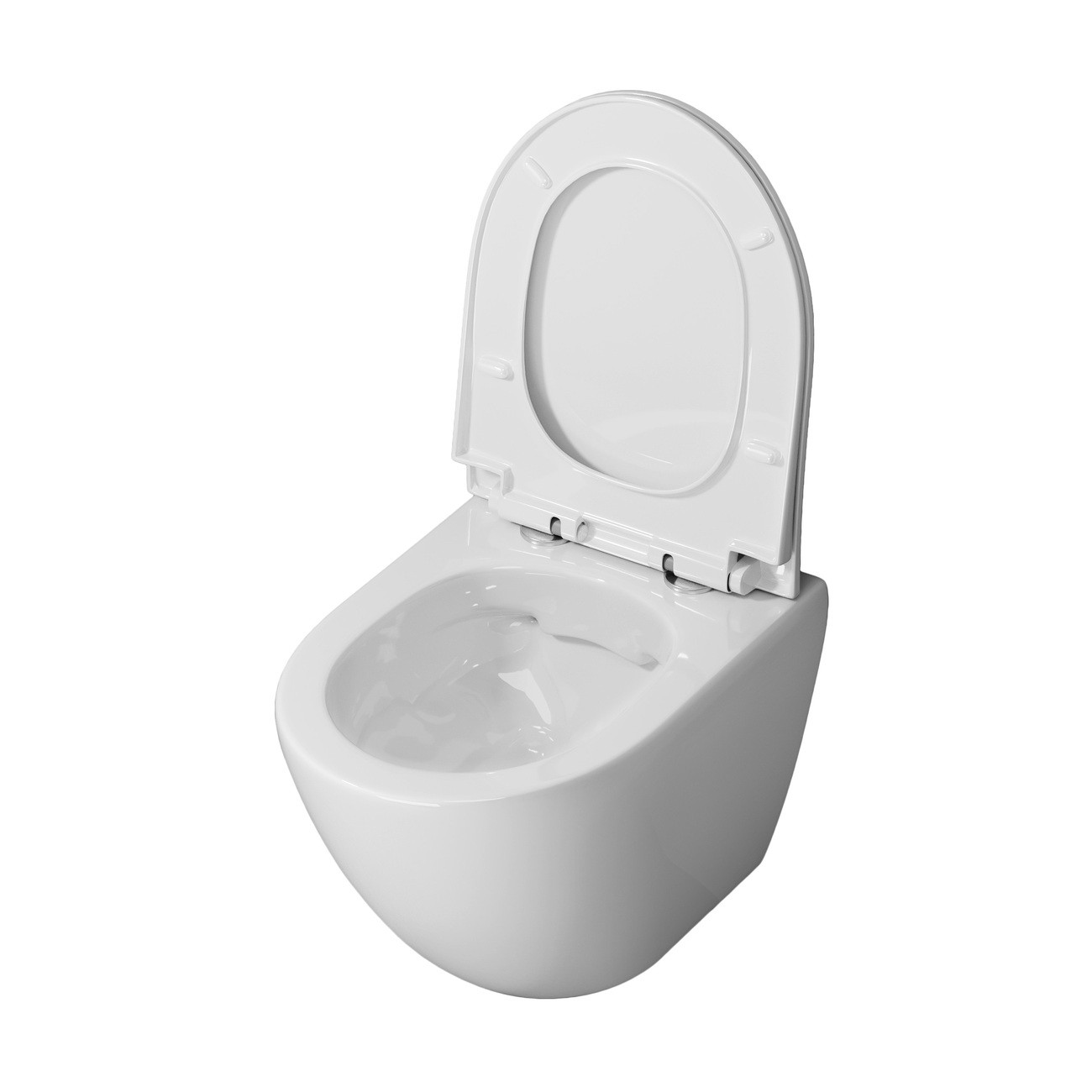 Унитаз подвесной Niagara Vista NG-9301 (495х365х375) безободковый с тонкой крышкой,микролифт,1 место 