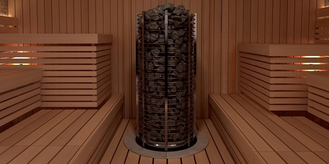 SAWO Электрическая печь TOWER вертикальная, 18 кВт, TH9-180NS-P , выносной пульт (пульт и блок мощности докупаются отдельно) 