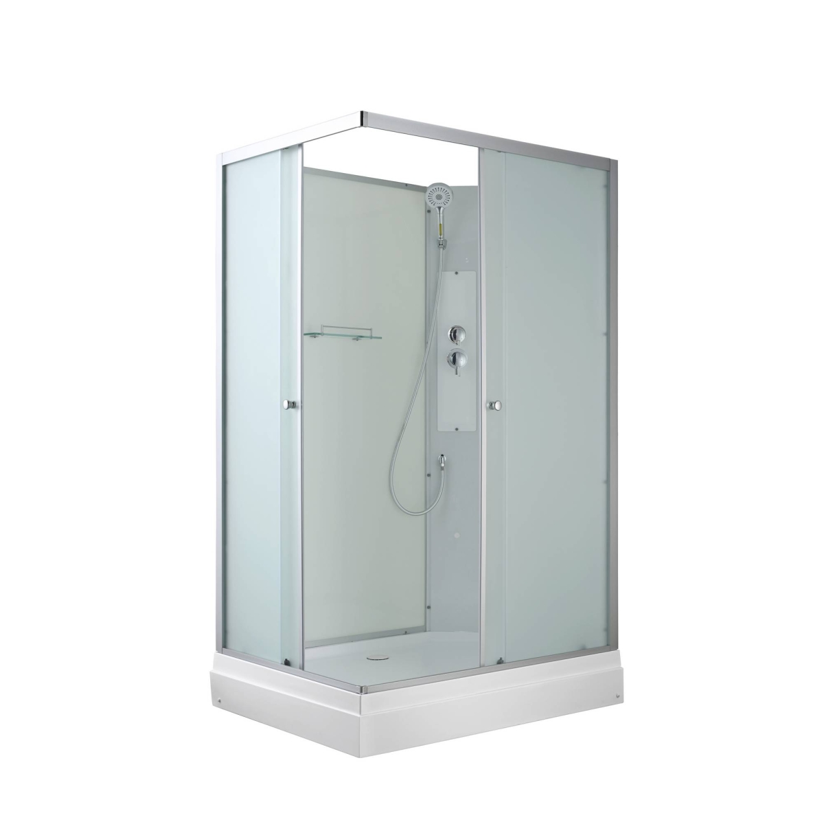 Душевая кабина Avacan CK2911N 78350, 110 х 90 см, без крыши, поддон низкий, стекло матовое, профиль хром 